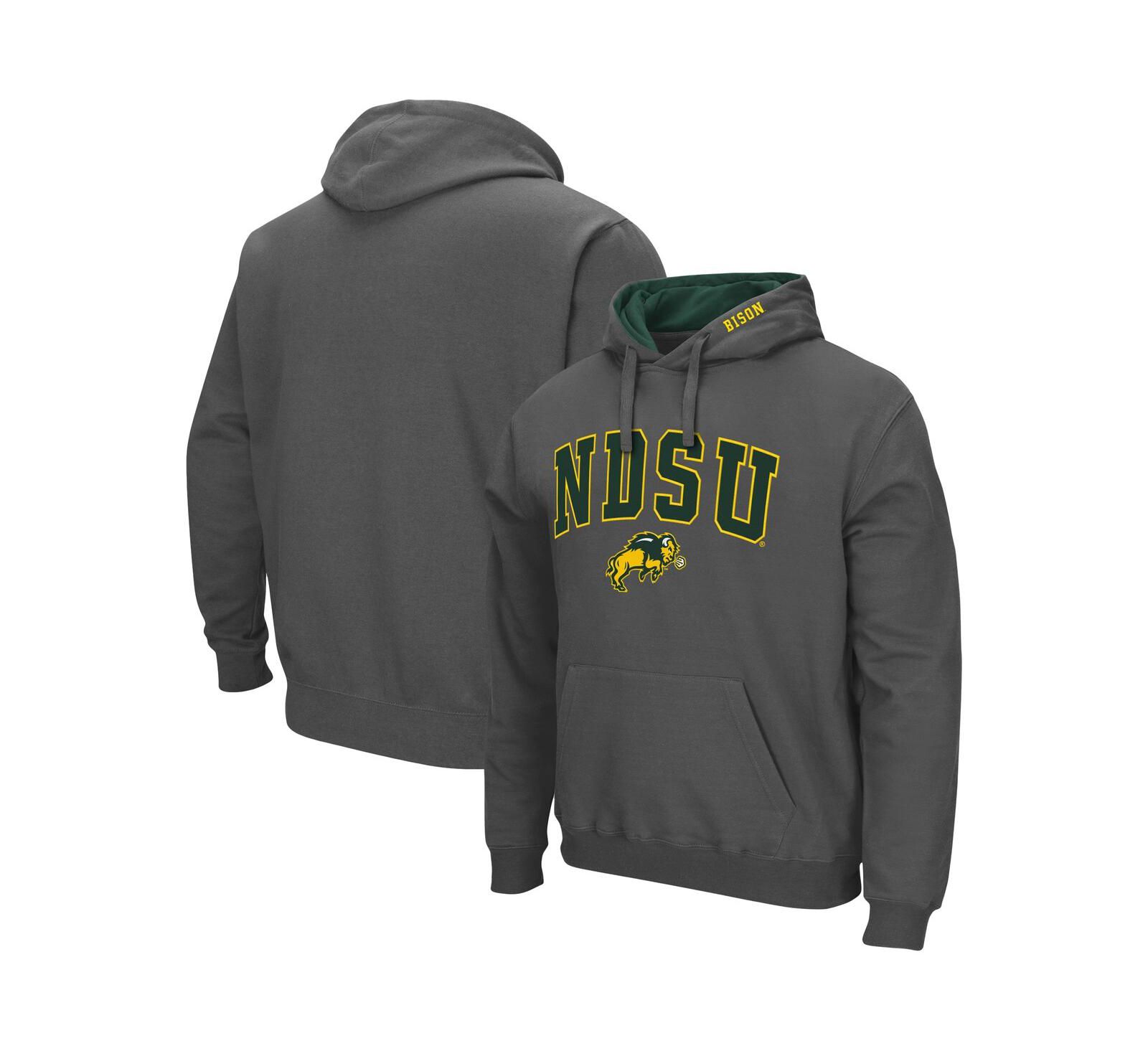 Men's Colosseum NDSU Bison Arch and Logo Pullover Hoodie