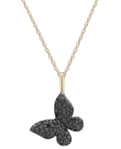 Подвеска-кулон Wrapped™ Diamond Butterfly в 14k Gold
