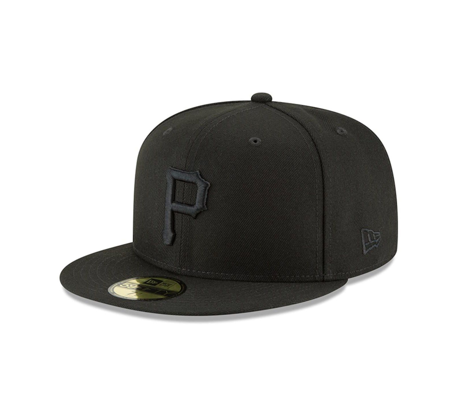 Men's New Era Black Pittsburgh Pirates Primary Logo Basic 59FIFTY Fitted Hat