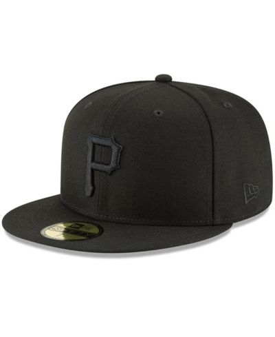 Мужская базовая fitted-кепка New Era 59FIFTY черного цвета с основным логотипом Pittsburgh Pirates