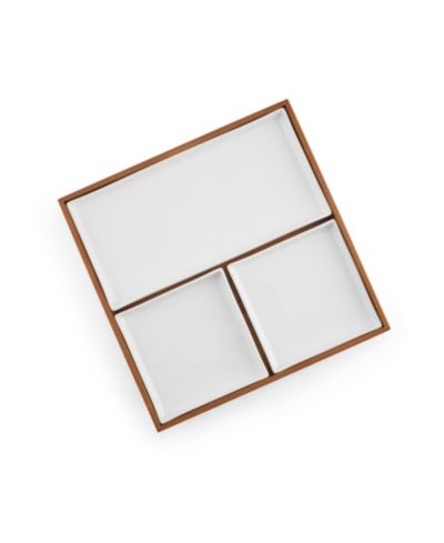 Разделочная сервировочная доска Nambe Bento 15" 4 Piece Divided