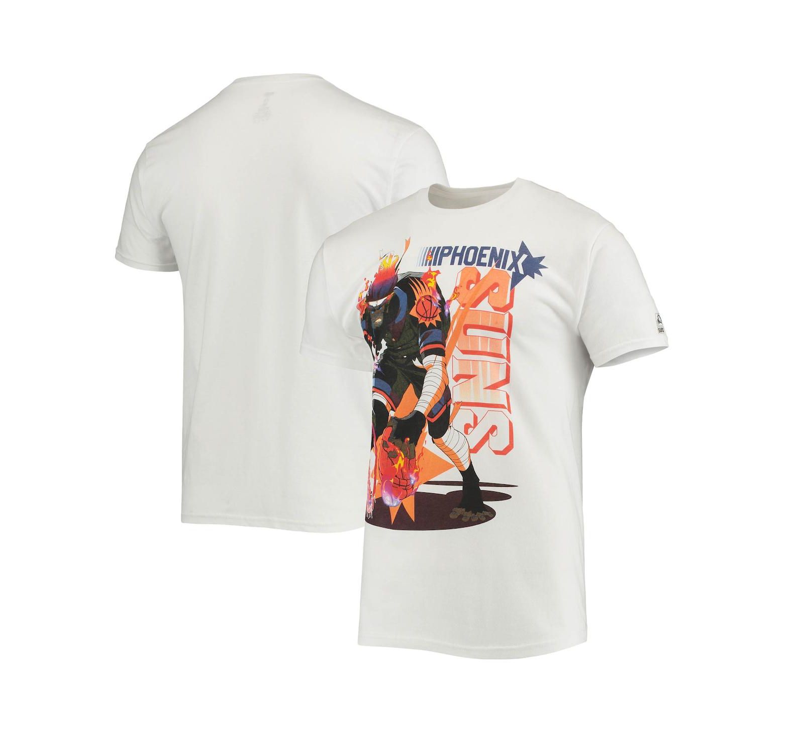 Мужская футболка NBA x McFlyy White Phoenix Suns Identify Artist Series