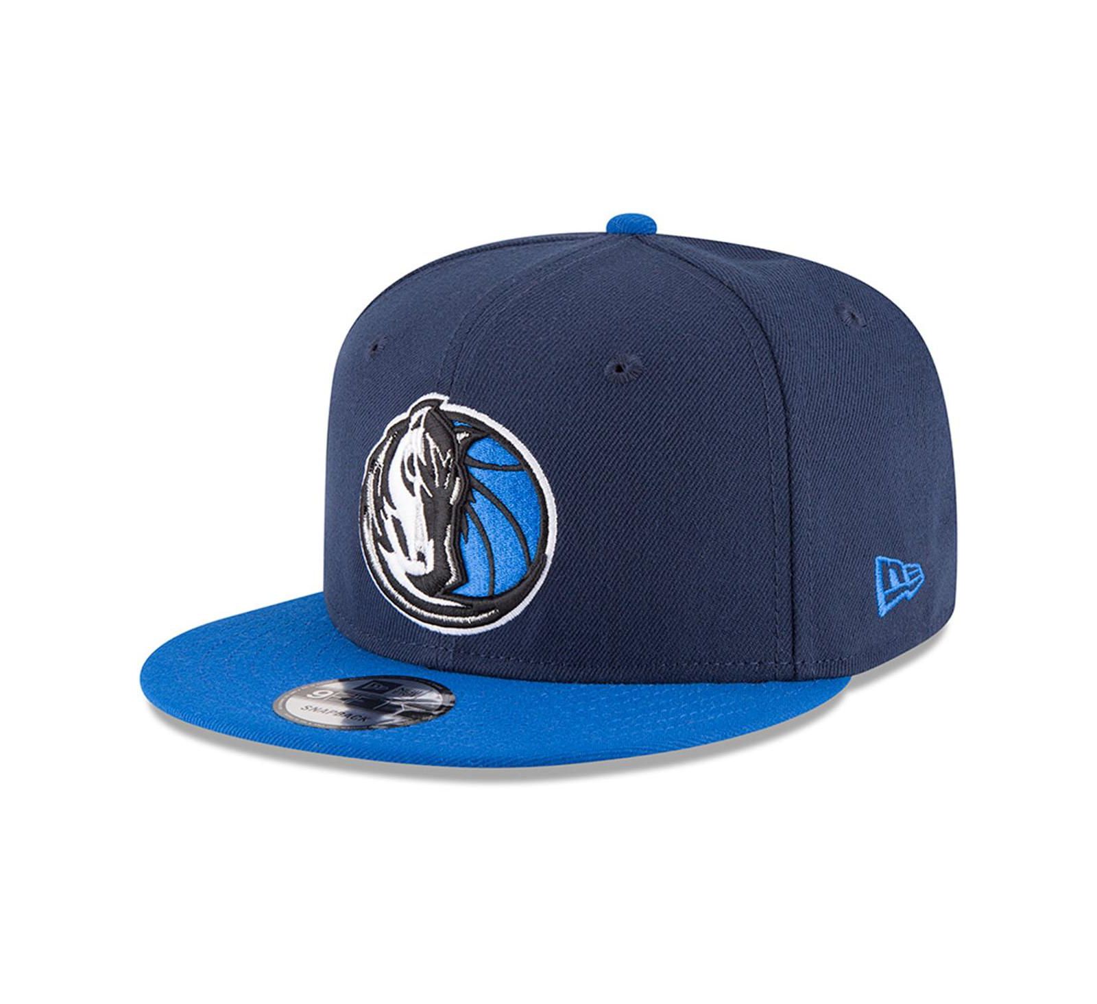 Men's New Era Navy, Blue Dallas Mavericks 2-Tone 9FIFTY Adjustable Snapback Hat