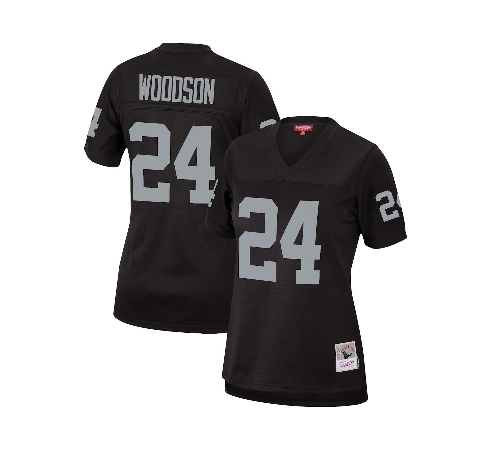 Женская джерси Mitchell & Ness Charles Woodson Black Las Vegas Raiders Legacy Replica Team
