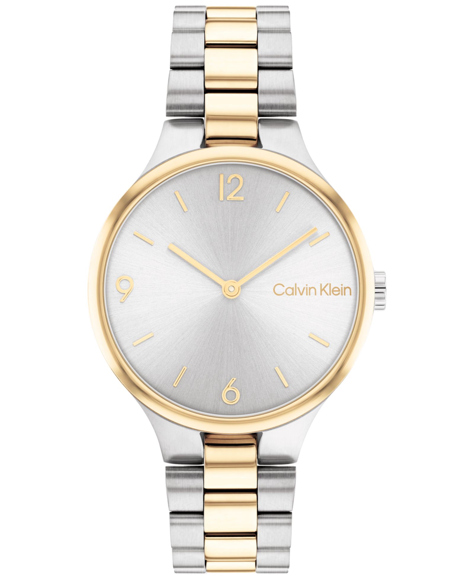 Calvin Klein Двухцветные наручные часы из нержавеющей стали 32mm