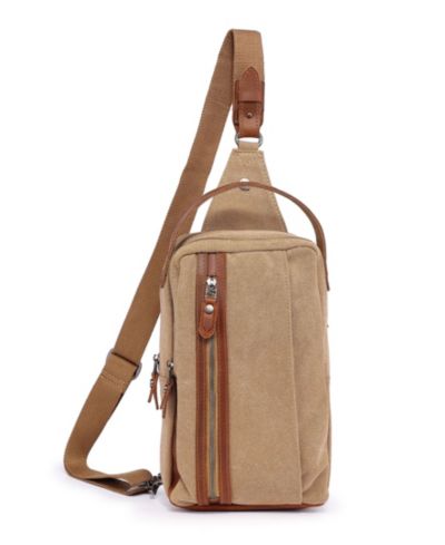 TSD Brand Madrone Convertible Canvas Sling Bag