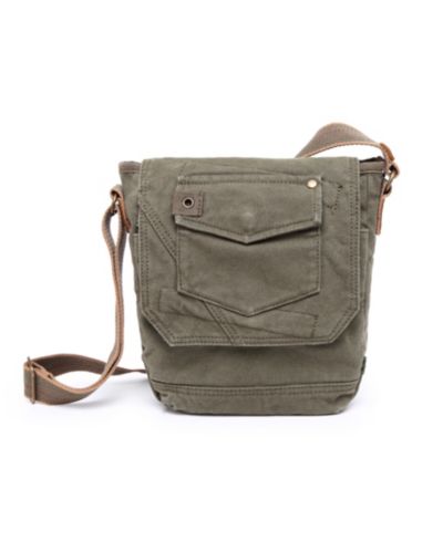 TSD Brand Spring Palm Canvas Crossbody Bag