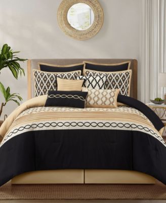 Stratford Park Caval Geometric 10-Piece Comforter Set, King
