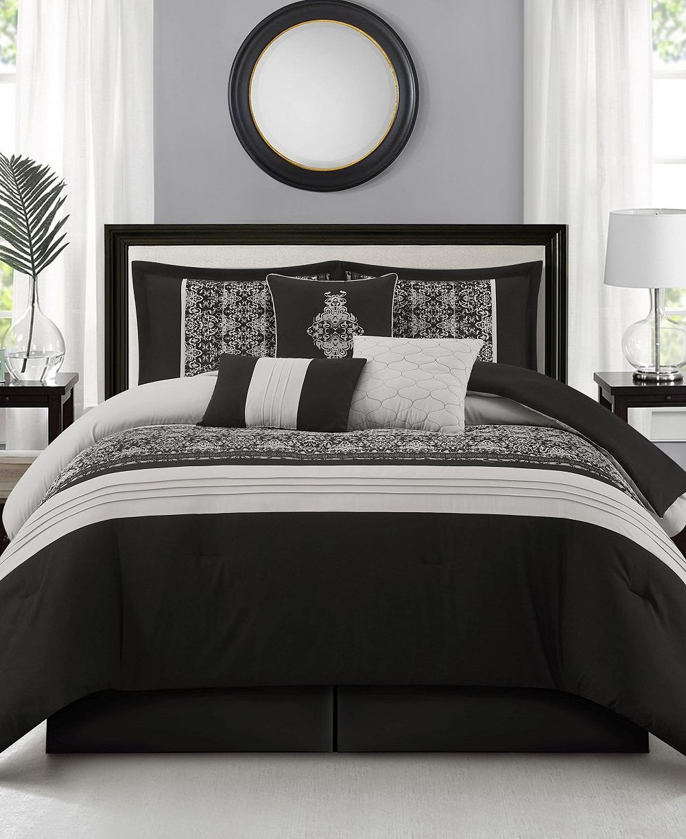 Stratford Park Charley Geometric 7-Pc. Comforter Set, California King