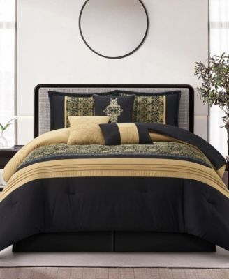 Stratford Park Charley Geometric 7-Pc. Comforter Set, King