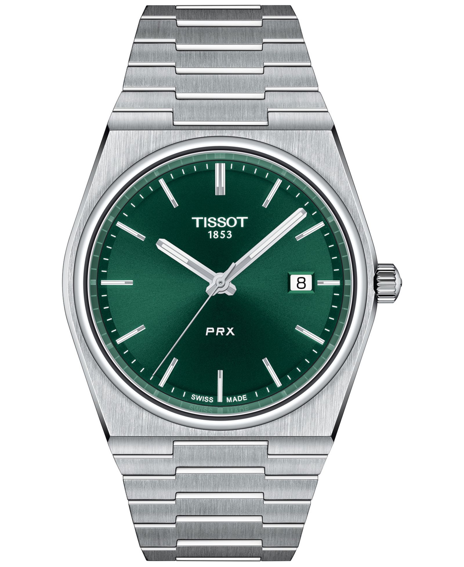 Tissot Men's PRX Silver-Tone Stainless Steel Bracelet Watch 40mm