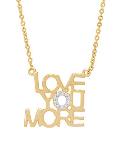 Женское ожерелье с бриллиантами Macy's 'Love You More'