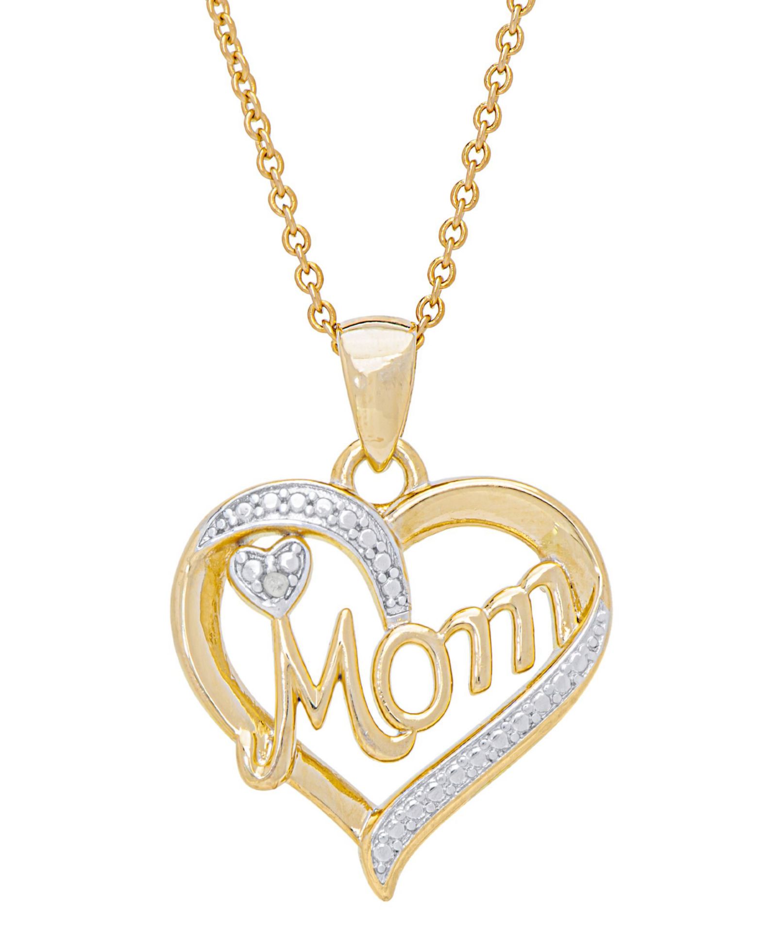 Macy's Женское колье с бриллиантовым акцентом Heart