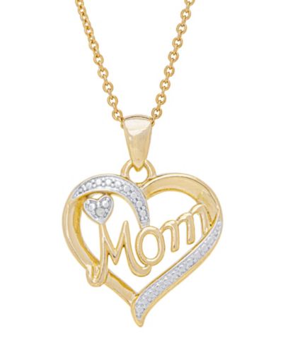 Macy's Женское колье с бриллиантовым акцентом Heart