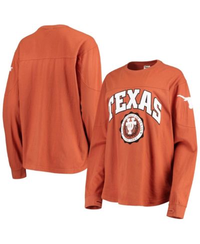 Women's Pressbox Texas Orange Texas Longhorns Edith Long Sleeve T-shirt