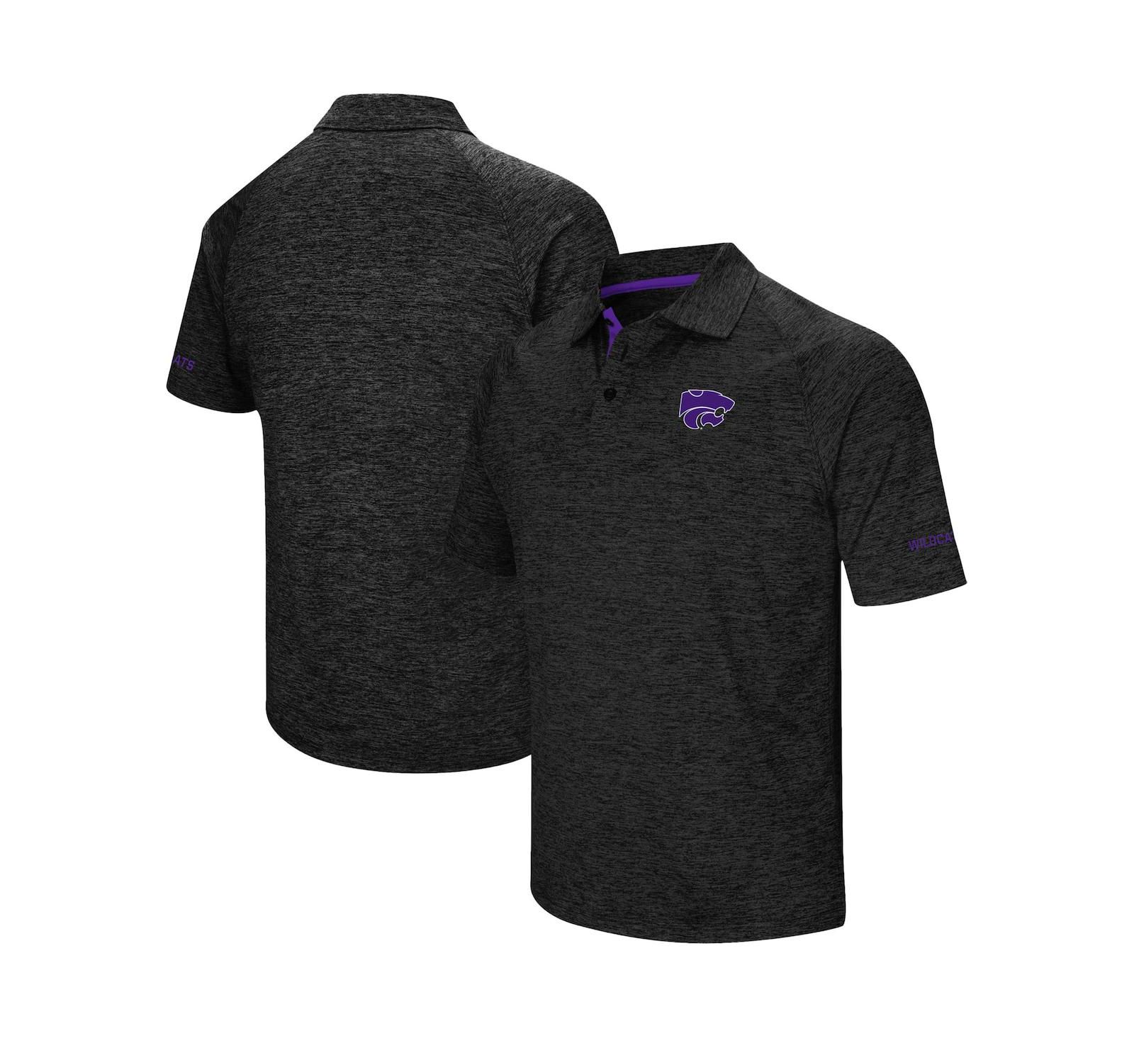 Мужская рубашка-поло Colosseum Black Kansas State Wildcats