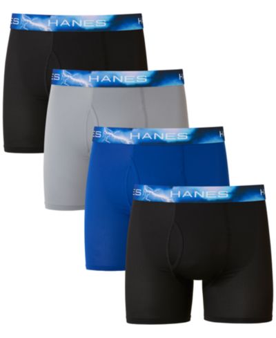 Hanes Men's Classics Ultimate® X-Temp® 4-Pk. Moisture-Wicking Mesh Boxer Briefs