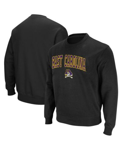Colosseum Мужская толстовка ECU Pirates Arch & Logo Tackle Twill, черная