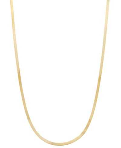 Цепочка с плетением Herringbone из 10k золота, 16" + 2" extender