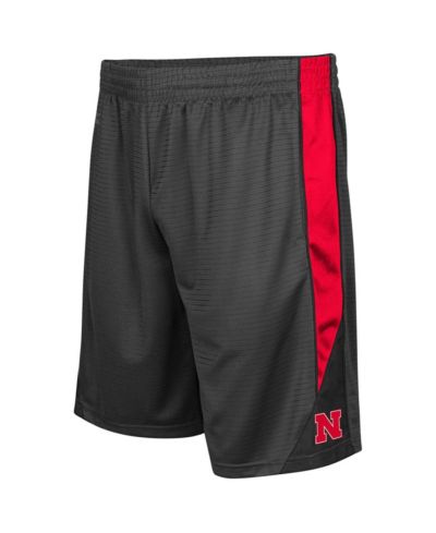 Men's Colosseum Charcoal Nebraska Huskers Turnover Shorts