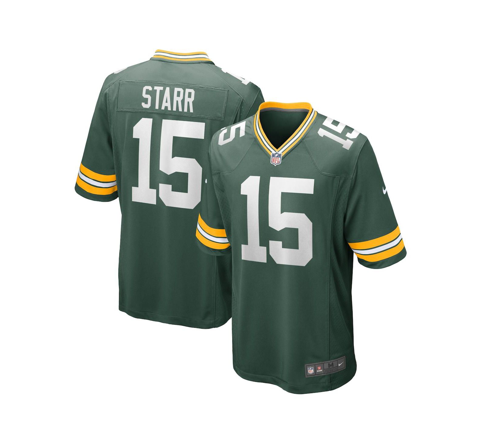 Men's Nike Bart Starr Green Green Bay Packers Retired Player Game Jersey