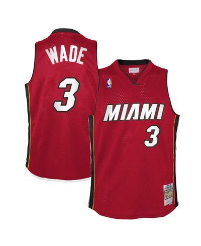 Детская джерси Mitchell & Ness Dwyane Wade Miami Heat Hardwood Classics Swingman