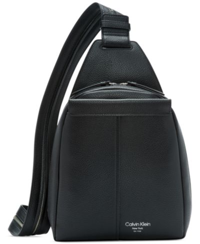 Calvin Klein Millie Convertible Leather Sling Bag, Backpack