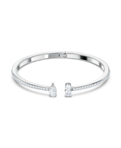Swarovski Attract Mixed Cuts Rhodium Plated Cuff