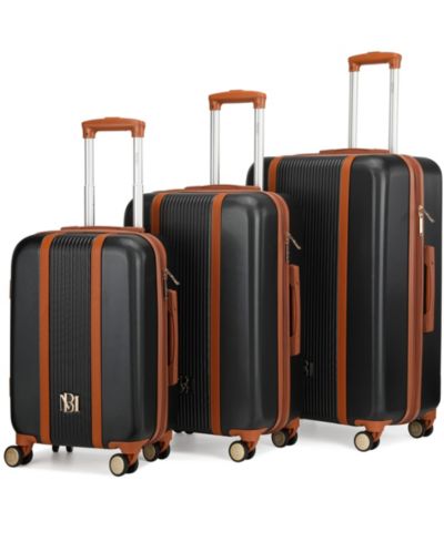 Badgley Mischka Mia Expandable Retro Luggage Set, 3 Piece