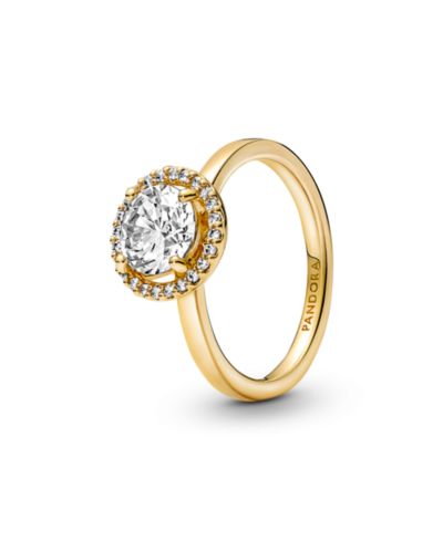Pandora Cubic Zirconia Timeless Sparkling Round Halo Ring