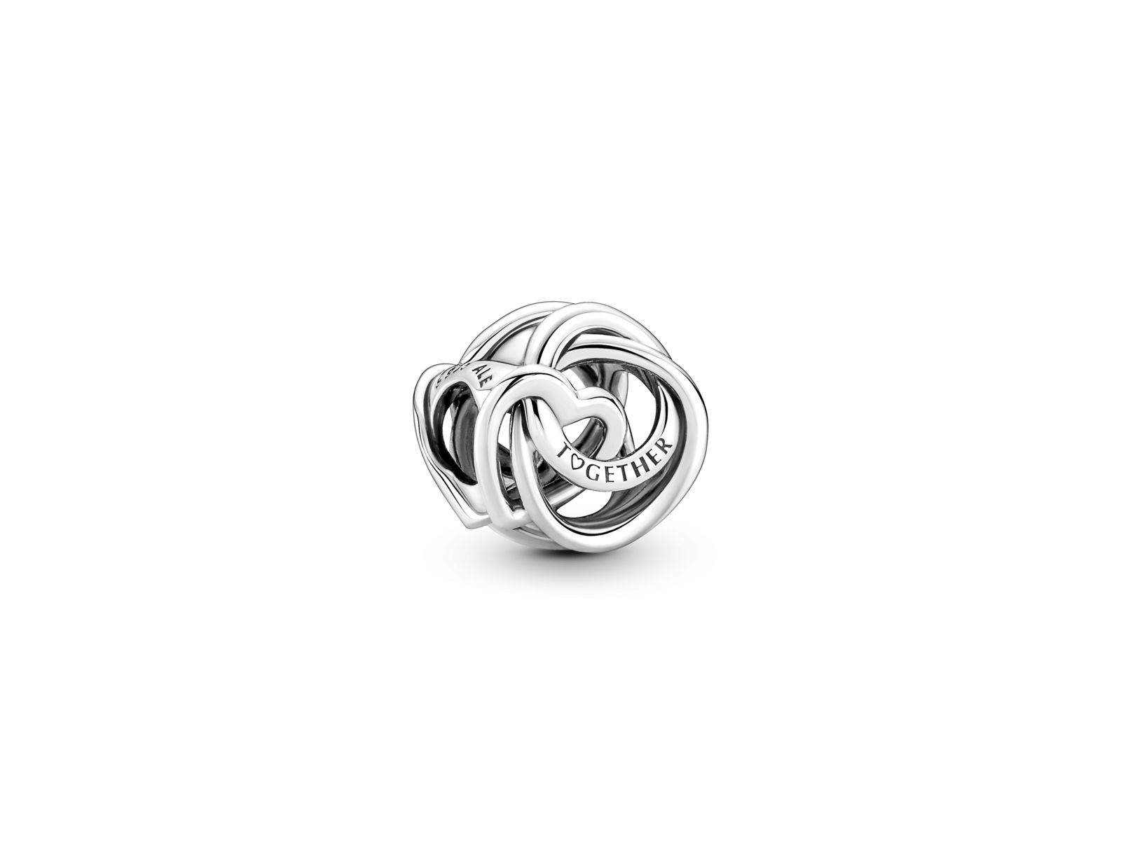 Pandora Sterling Silver Family Always Encircled Heart Charms