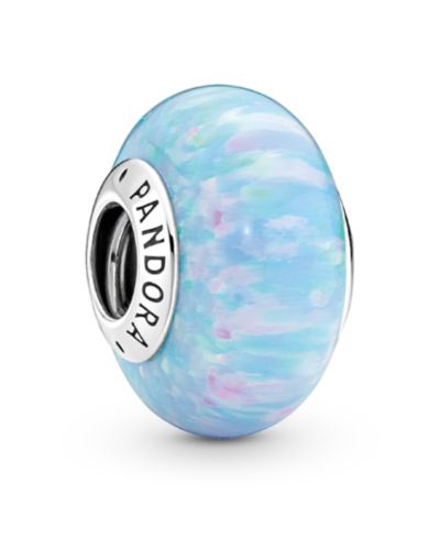 Шарм Pandora из серебра 925 с голубым океаническим оттенком