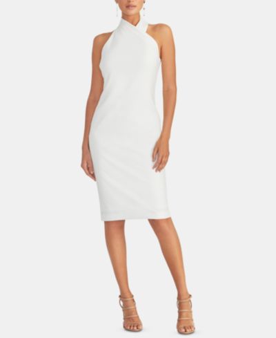 RACHEL Rachel Roy Sleeveless Halter Sheath Dress
