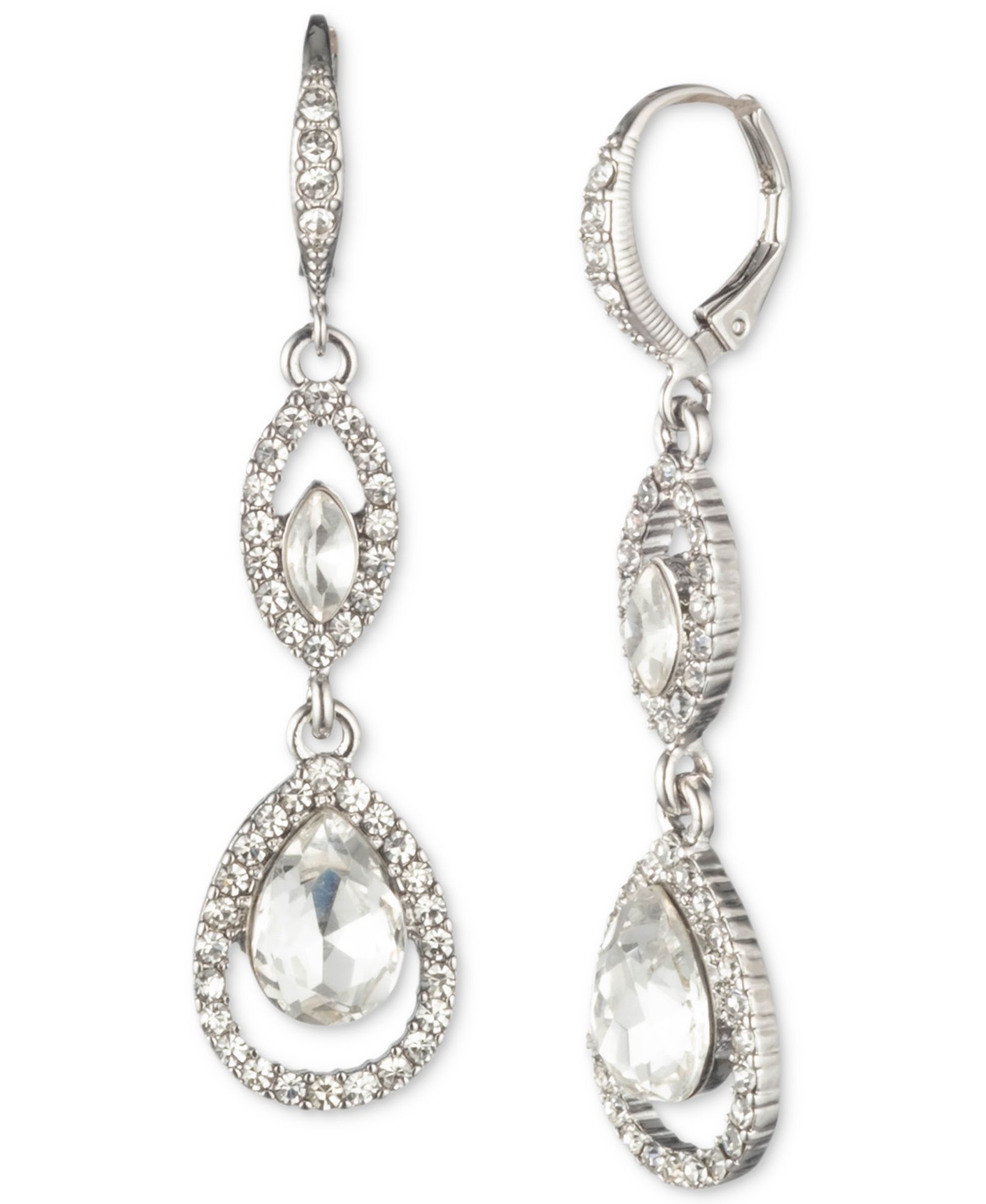 Серьги-подвески Givenchy Pavé Crystal Orb