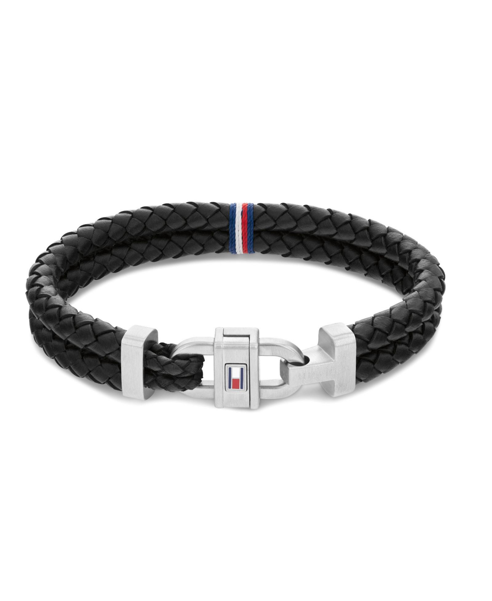 Мужской кожаный плетеный браслет Tommy Hilfiger
