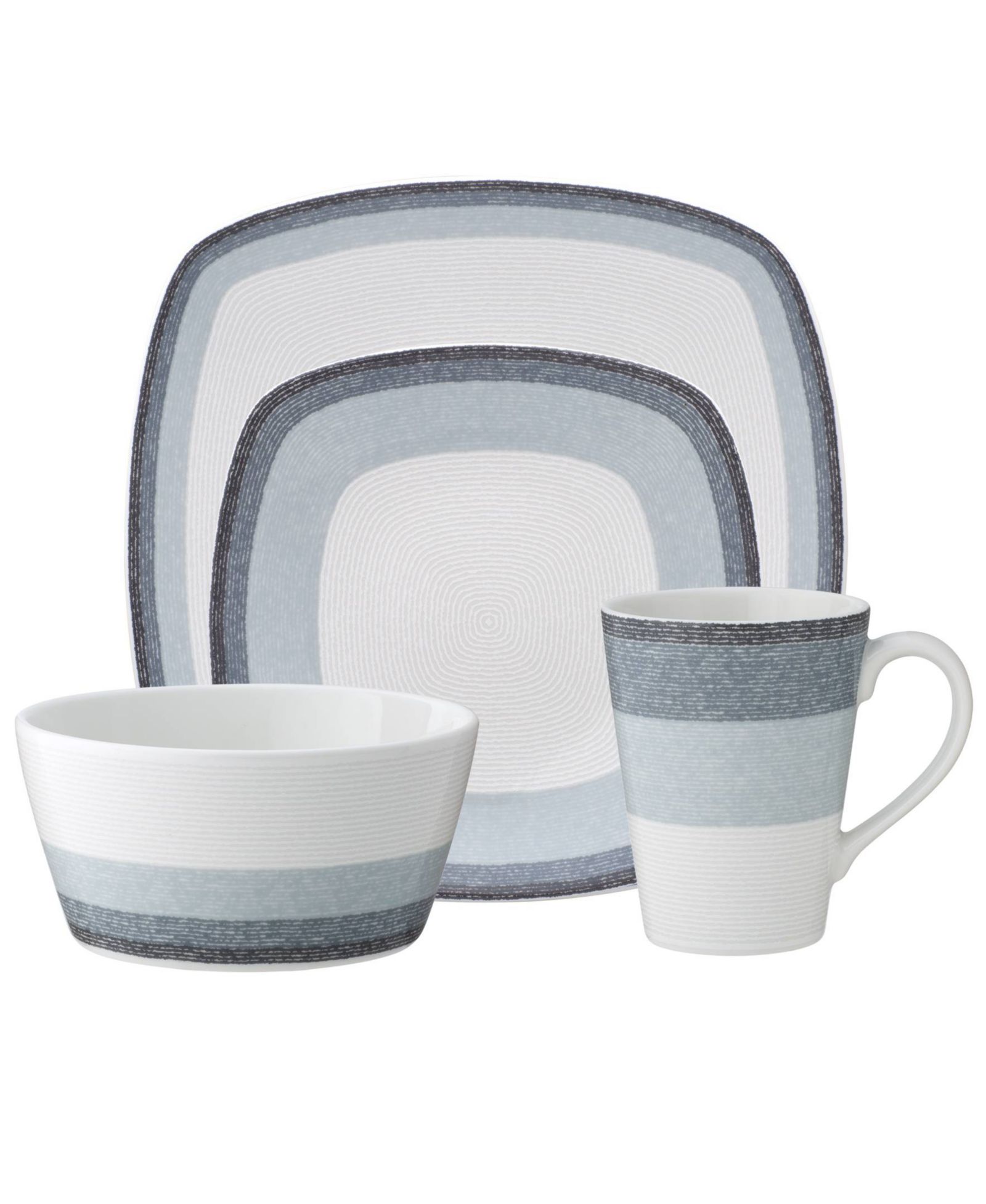 Набор сервировки Noritake Colorscapes Layers 4 Piece Square