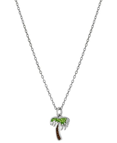 Giani Bernini Подвеска Crystal Palm Tree 18" в Sterling Silver