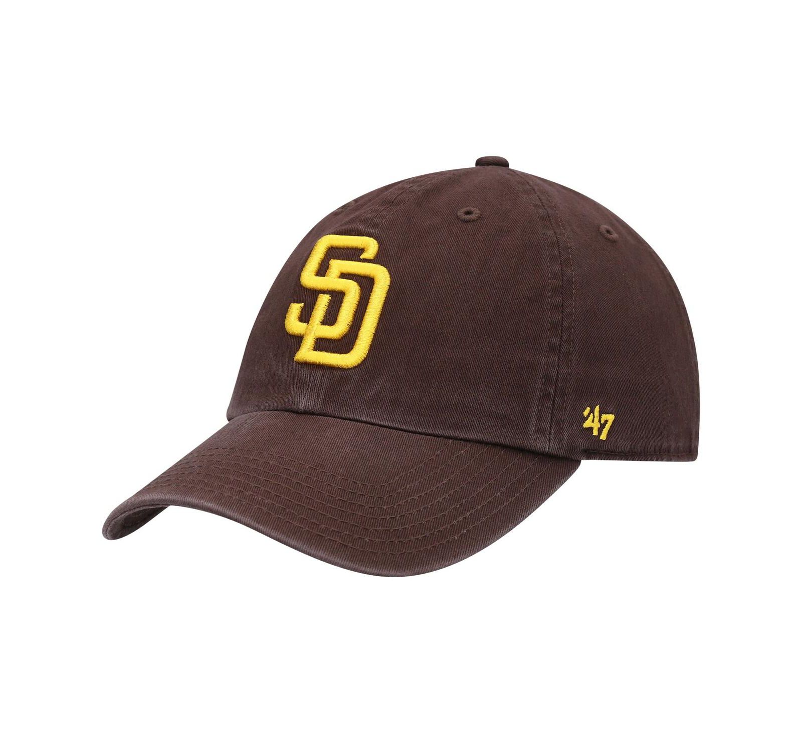 Кепка '47 Brand Brown San Diego Padres Team Logo Clean Up Adjustable для мальчиков и девочек