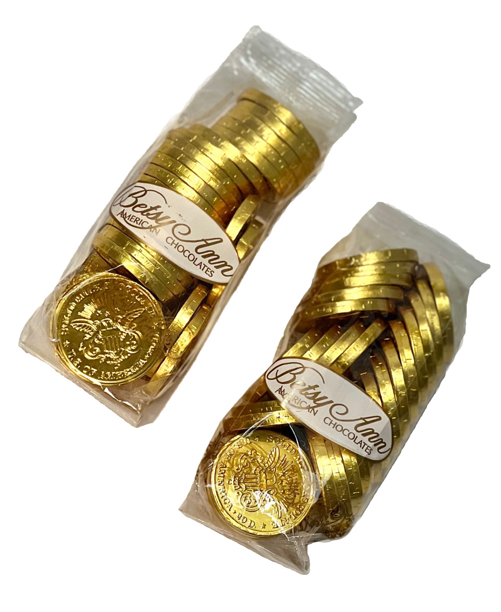 Betsy Ann Монеты в фольге с молочным шоколатом 8 Oz, упаковка 2 шт.