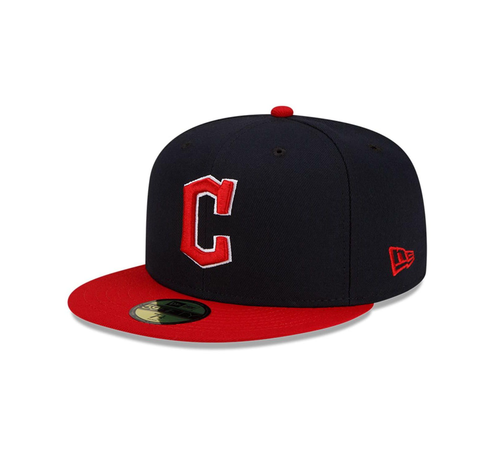 Мужская кепка New Era Cleveland Guardians Authentic Collection On-Field 59FIFTY Fitted Navy, Red