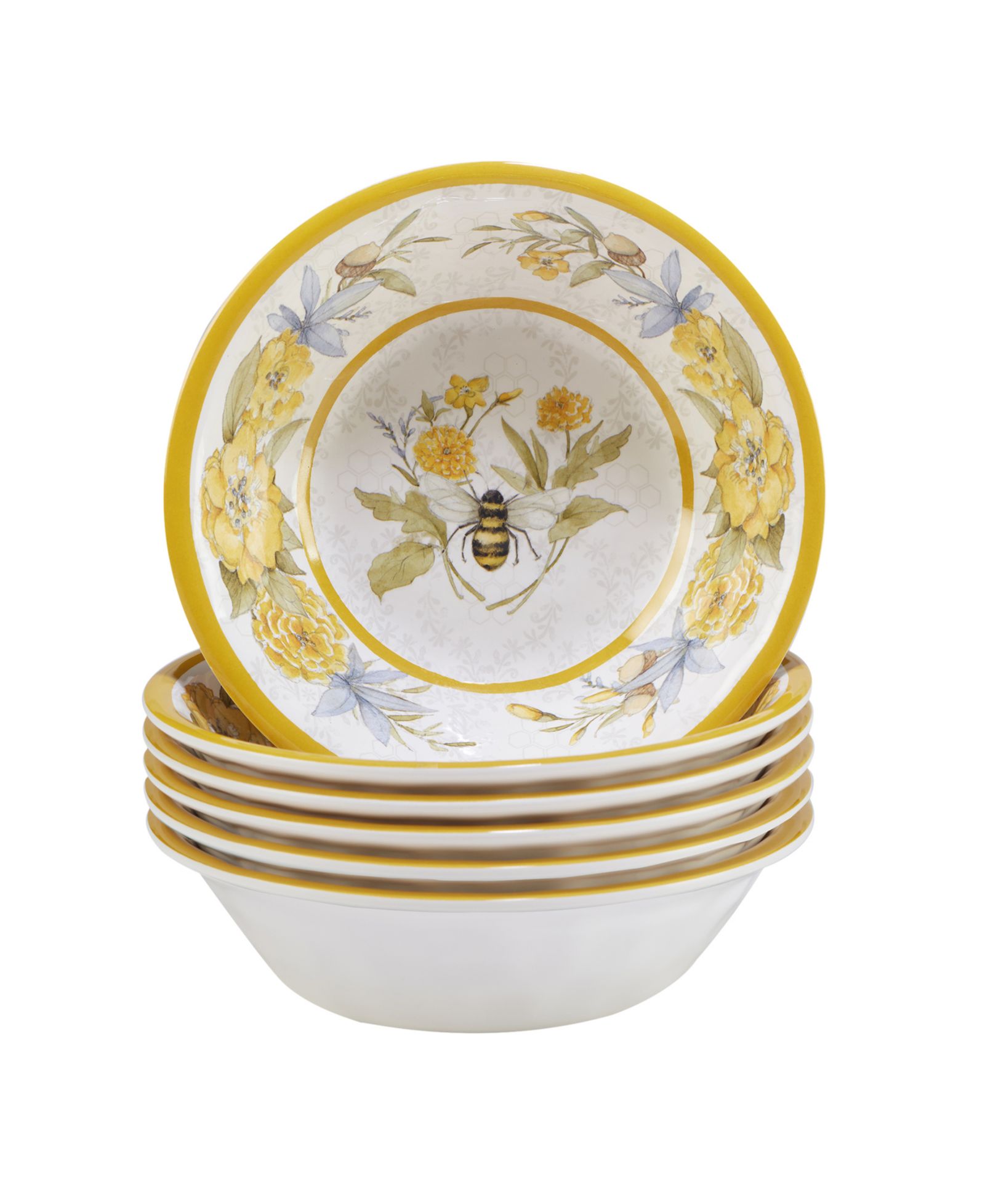 Набор мисок Certified International Bee Sweet Melamine, 6 шт.