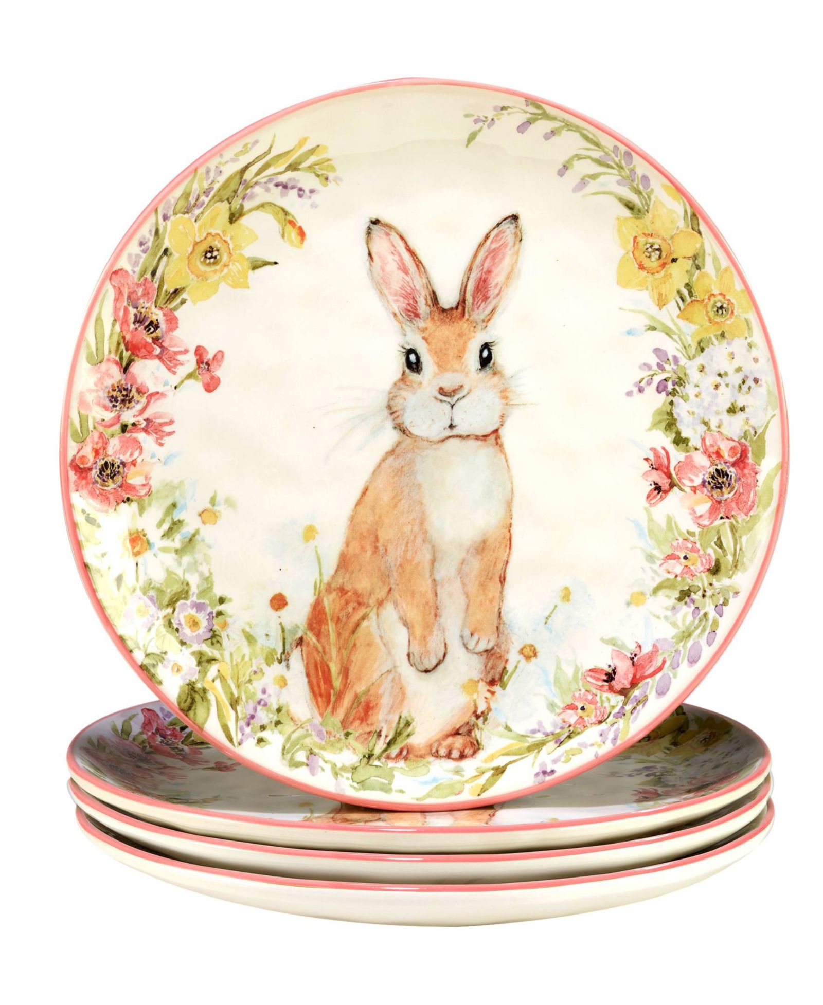 Обеденные тарелки Certified International Easter Garden, набор из 4 шт