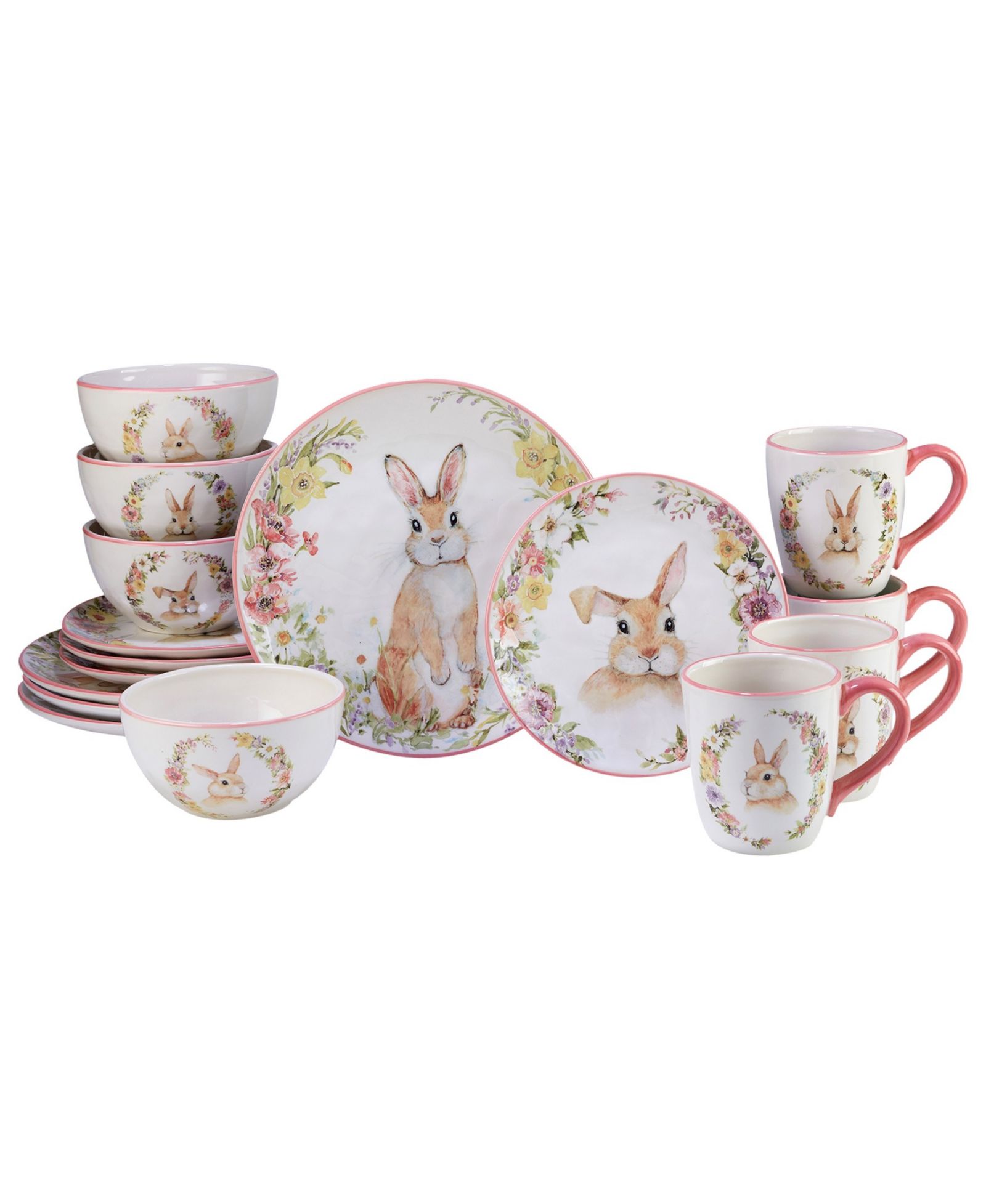 Certified International Easter Garden 16 Pc. Dinnerware Set, Service for 4