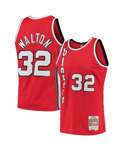 Мужская джерси Bill Walton Red Portland Trail Blazers 1976-77 Hardwood Classics Swingman Player