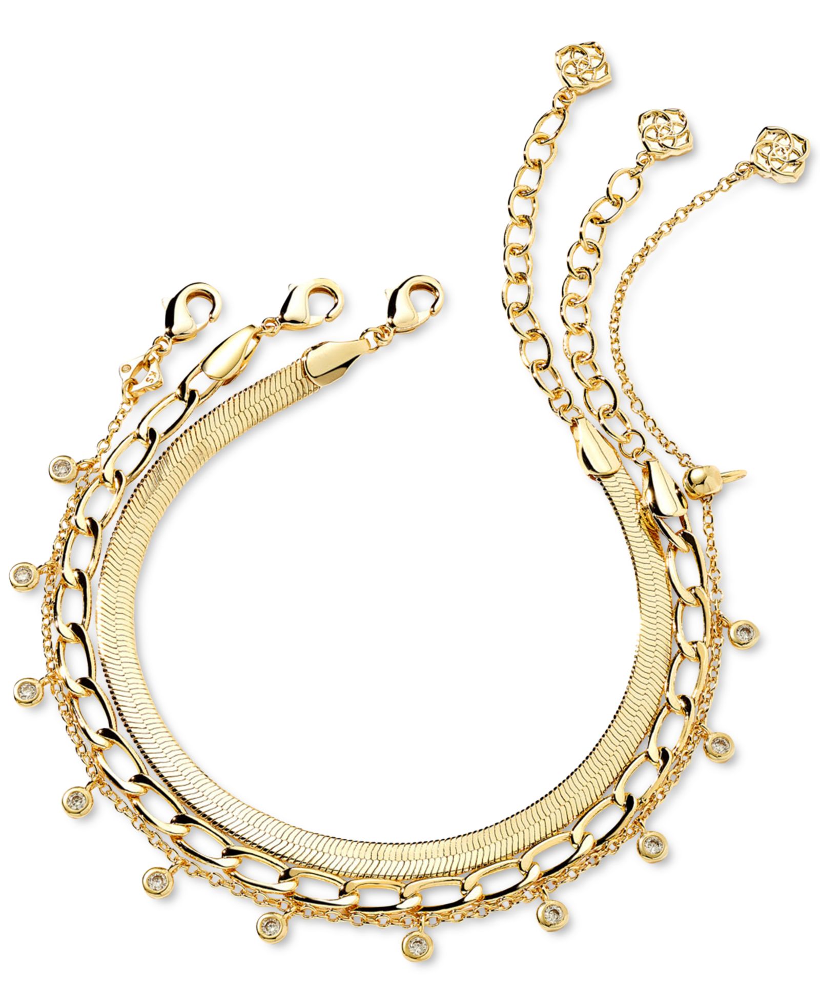 Kendra Scott 3-Pc. Set Crystal Kassie Bracelets