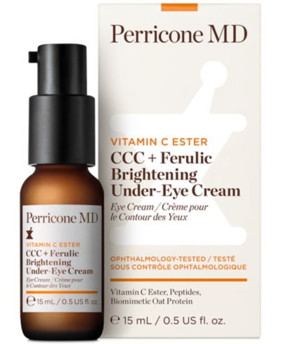 Perricone MD Vitamin C Ester CCC + Ferulic Brightening Under-Eye Cream, 0.5 oz
