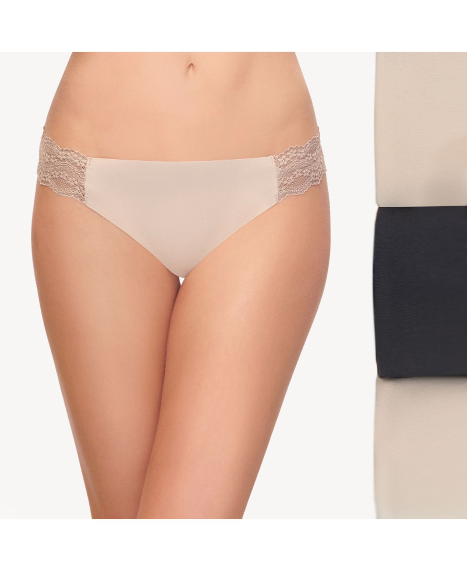 Женская B.Bare Thong Underwear, 3 Pack