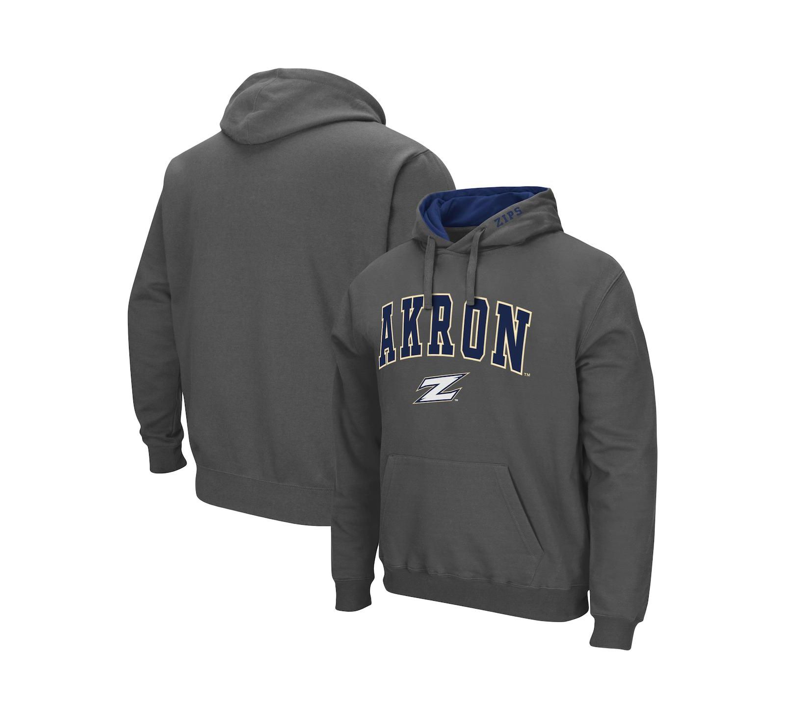 Мужской худи Colosseum Akron Zips Arch and Logo Pullover