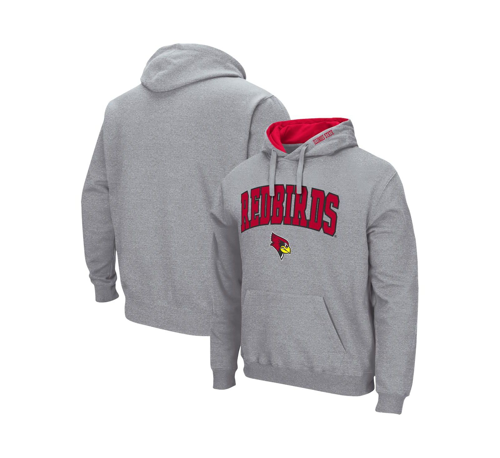 Мужское худи Colosseum Illinois State Redbirds Arch and Logo 3.0
