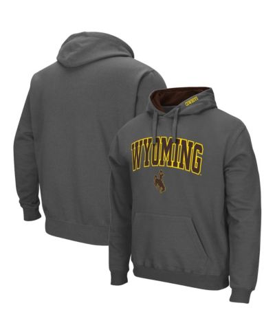 Мужской худи Colosseum Charcoal Wyoming Cowboys Arch and Logo